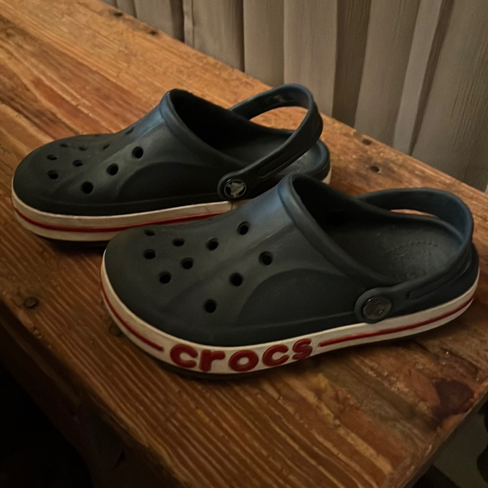 Navy Crocs
